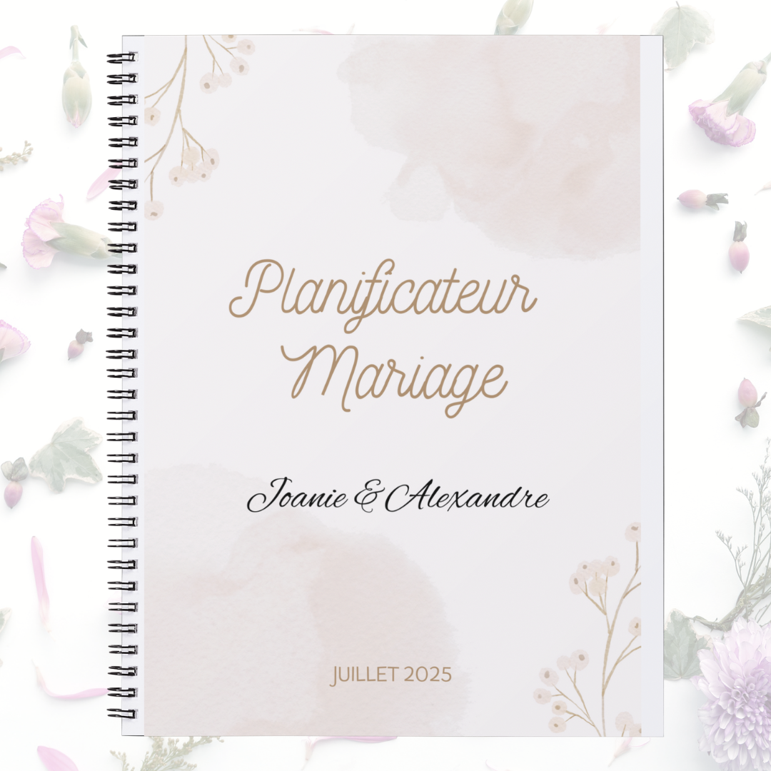 Planificateur de mariage Simplicité Beige
