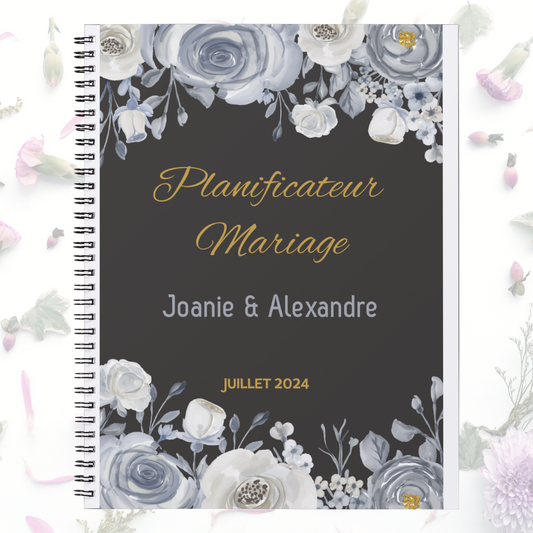 Planificateur de mariage Floral Argent