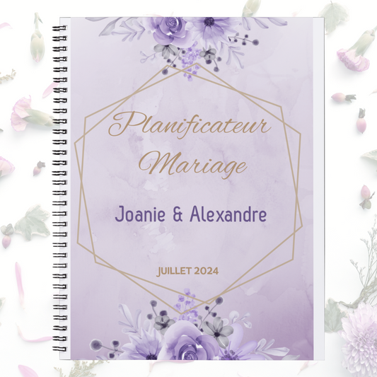 Planificateur de mariage Floral Lavande