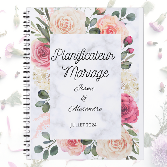 Planificateur de mariage Floral Pêche
